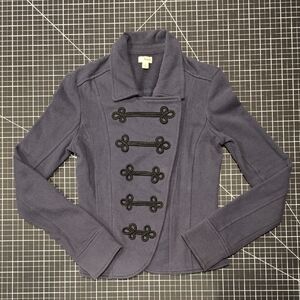 (XS) Frenchi Frogged Navy Military-Inspired Blazer